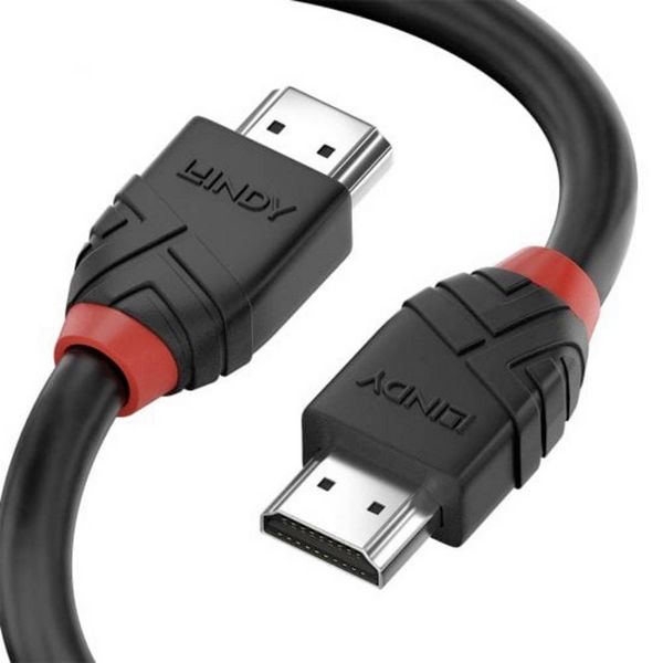 Produktbild: LINDY HDMI Anschlusskabel HDMI-A Stecker 1.00 m Schwarz 36771 8K UHD HDMI-Kabel