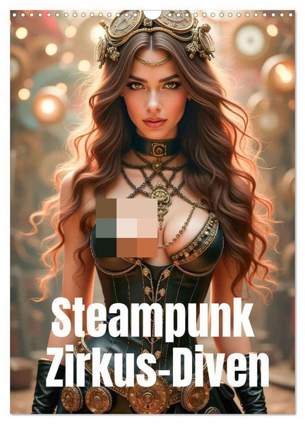 Produktbild: Steampunk Zirkus-Diven (Wandkalender 2026 DIN A3 hoch), CALVENDO Monatskalender