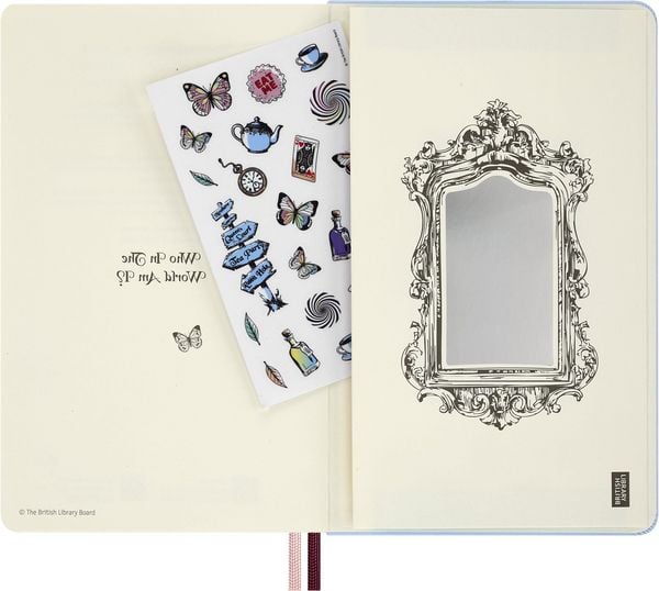 Produktbild: Moleskine Alice im Wunderland 12 Monate Tageskalender 2027, L/A5, 1 Tag = 1 Seite, fester Einband