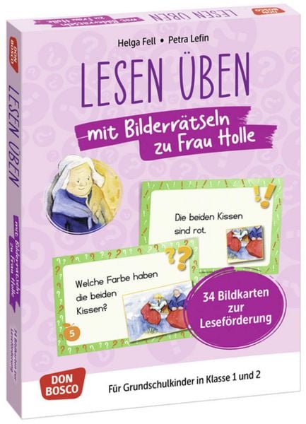 Produktbild: Lesen &uuml;ben mit Bilderr&auml;tseln zu Frau Holle. 34 Bildkarten zur Lesef&ouml;rderung