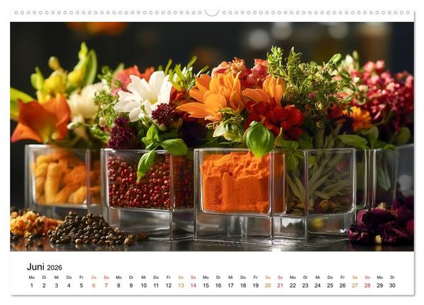 Produktbild: K&uuml;chenkalender Glaswerk (hochwertiger Premium Wandkalender 2026 DIN A2 quer), Kunstdruck in Hochglanz