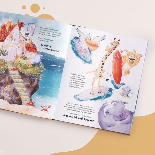 Produktbild: Hippo lernt Surfen – Wie Träume wahr werden