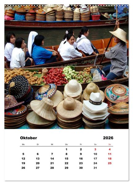 Produktbild: Thailand - Eine kleine Rundreise (hochwertiger Premium Wandkalender 2026 DIN A2 hoch), Kunstdruck in Hochglanz