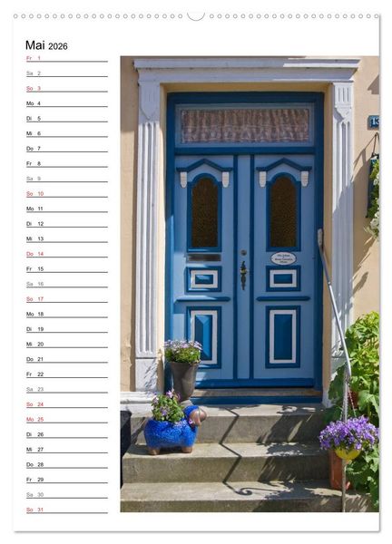 Produktbild: Alte D&auml;nische T&uuml;ren (Wandkalender 2026 DIN A2 hoch), CALVENDO Monatskalender