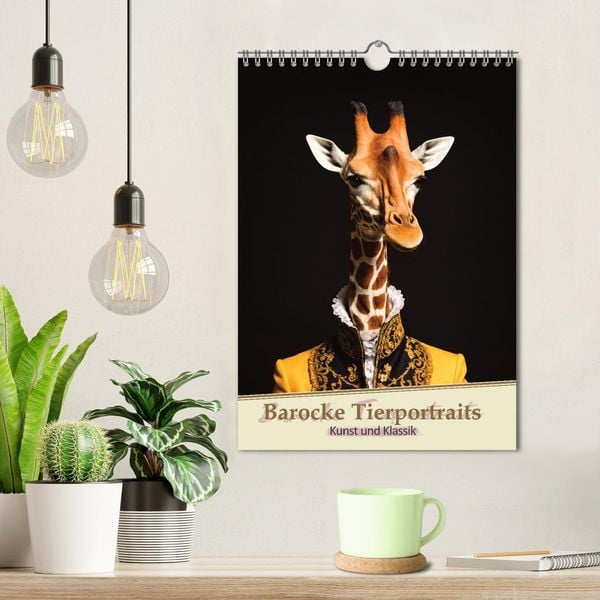 Produktbild: Barocke Tierportraits - Kunst und Klassik (Wandkalender 2026 DIN A4 hoch), CALVENDO Monatskalender