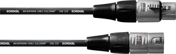 Produktbild: Cordial CFM 20 FM XLR Verbindungskabel [1x XLR-Buchse - 1x XLR-Stecker] 20.00m Schwarz