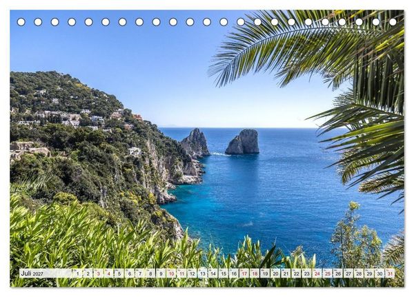 Produktbild: Amalfik&uuml;ste und Capri - Sehnsuchtsorte (Tischkalender 2027 DIN A5 quer), CALVENDO Monatskalender