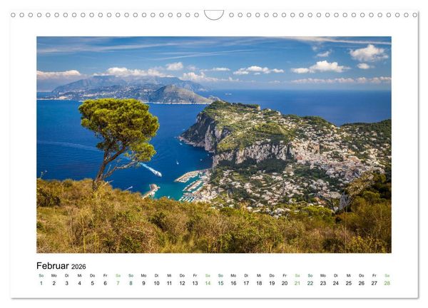 Produktbild: Sehnsuchtsinseln Capri und Ischia (Wandkalender 2026 DIN A3 quer), CALVENDO Monatskalender
