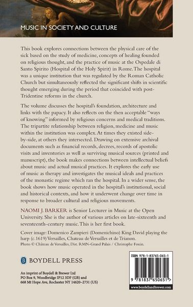 Produktbild: Music, Medicine and Religion at the Ospedale di Santo Spirito in Rome