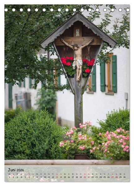 Produktbild: Feldkreuze im bayerischen Oberland (Tischkalender 2026 DIN A5 hoch), CALVENDO Monatskalender