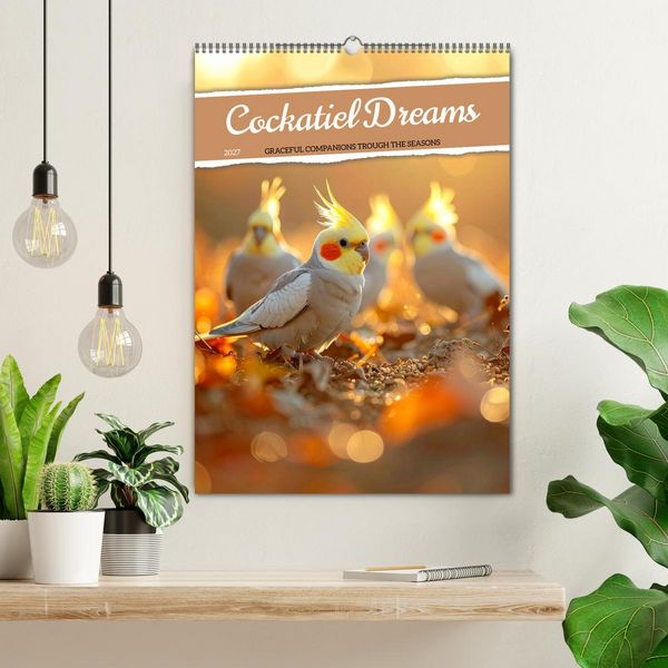 Produktbild: Cockatiel Dreams (Wall Calendar 2027 DIN A2 portrait), CALVENDO 12 Month Wall Calendar