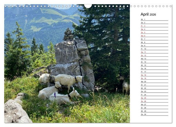 Produktbild: Alpenauszeit - Bergmomente f&uuml;rs Herz (Wandkalender 2026 DIN A3 quer), CALVENDO Monatskalender