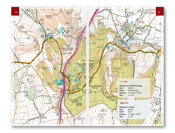 Produktbild: The South Downs Way Map Booklet