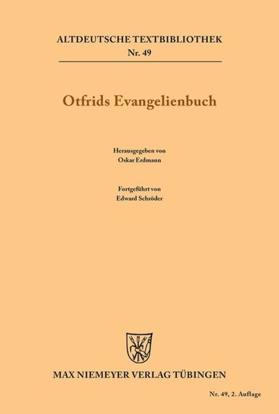 Produktbild: Otfrids Evangelienbuch