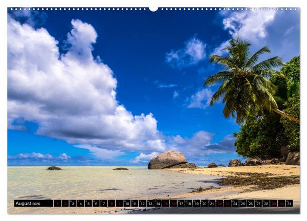 Produktbild: Trauminseln Seychellen (hochwertiger Premium Wandkalender 2026 DIN A2 quer), Kunstdruck in Hochglanz