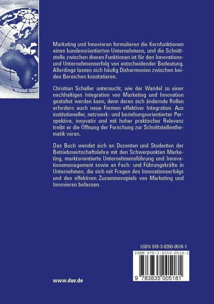 Produktbild: Nachhaltige Integration von Marketing und Innovieren