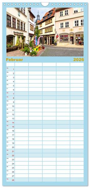 Produktbild: Familienplaner 2026 - Residenzstadt Gotha - Reise durch das sch&ouml;ne Th&uuml;ringen mit 5 Spalten (Wandkalender, 21 x 45 cm) CALVENDO
