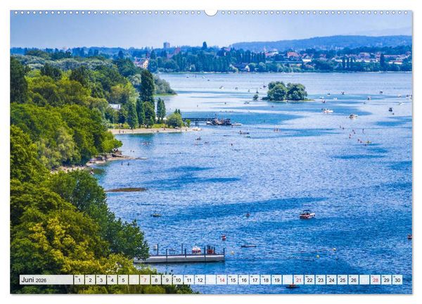 Produktbild: Auszeit Bodensee (hochwertiger Premium Wandkalender 2026 DIN A2 quer), Kunstdruck in Hochglanz