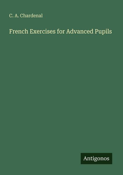 Produktbild: French Exercises for Advanced Pupils