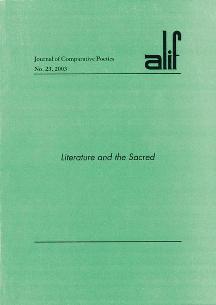 Produktbild: Alif: Journal of Comparative Poetics, No. 23