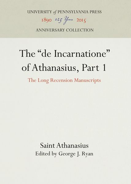 Produktbild: The de Incarnatione of Athanasius, Part 1