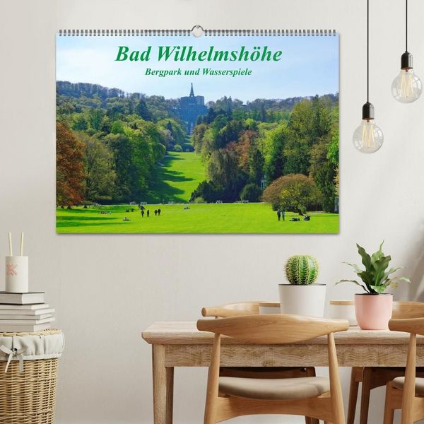 Produktbild: Bad Wilhelmsh&ouml;he Bergpark und Wasserspiele (Wandkalender 2027 DIN A2 quer), CALVENDO Monatskalender