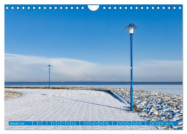 Produktbild: Die Farbe blau - Die Farbe der Weite und des Himmels (Wandkalender 2026 DIN A4 quer), CALVENDO Monatskalender