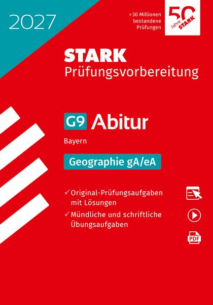 Produktbild: STARK Geographie gA/eA - Abitur 2027 Bayern - Pr&uuml;fungsvorbereitung