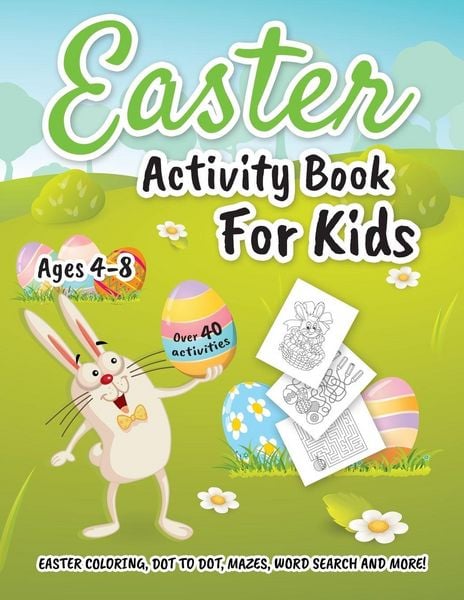 Produktbild: Easter Activity Book for Kids ages 4-8