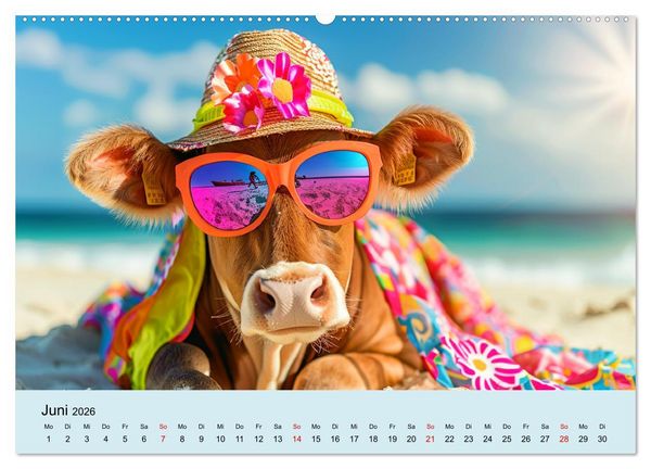 Produktbild: Die sch&ouml;nsten Tiermodels. Schicke Outfits und High Fashion (hochwertiger Premium Wandkalender 2026 DIN A2 quer), Kunstdruck in Hochglanz
