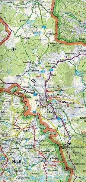 Produktbild: KOMPASS Fahrradkarte 3081 Vogtland - Hof - Fichtelgebirge 1:70.000