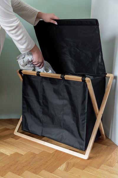 Produktbild: W&auml;schesammler Trio Mod. Ecori, Bambus, Polyester