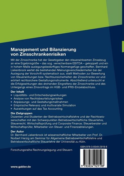 Produktbild: Management und Bilanzierung von Zinsschrankenrisiken