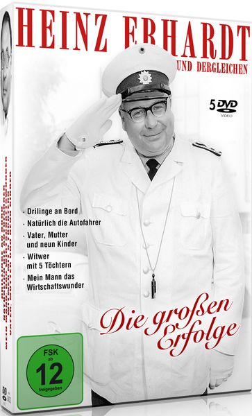 Produktbild: Heinz Erhardt - Die gro&szlig;en Erfolge [5 DVDs]