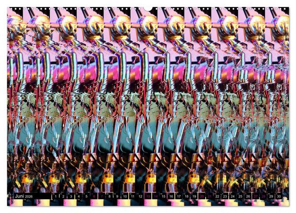 Produktbild: Magische Bilder - 3D Stereogramme (Wandkalender 2026 DIN A2 quer), CALVENDO Monatskalender