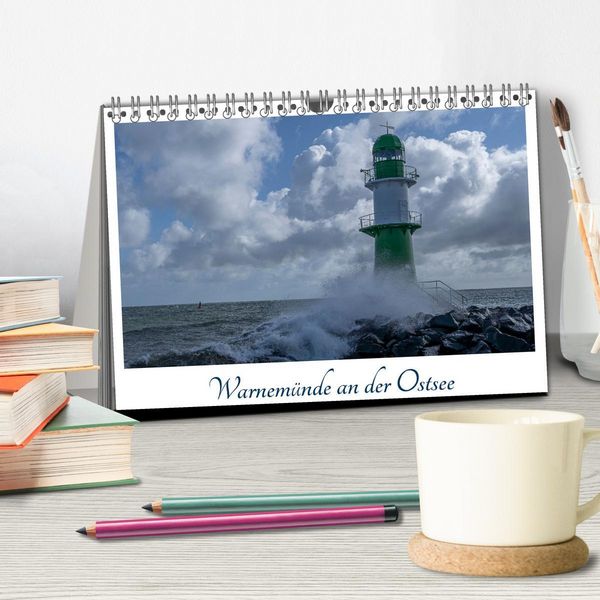 Produktbild: Warnem&uuml;nde an der Ostsee (Tischkalender 2026 DIN A5 quer), CALVENDO Monatskalender