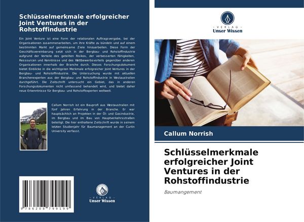 Produktbild: Schl&uuml;sselmerkmale erfolgreicher Joint Ventures in der Rohstoffindustrie