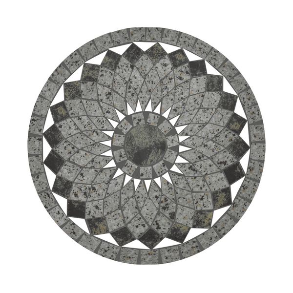 Produktbild: HTI-Living Gartentisch Metall Schwarz Schieferoptik Gartentisch Metall Schwarz Schieferoptik