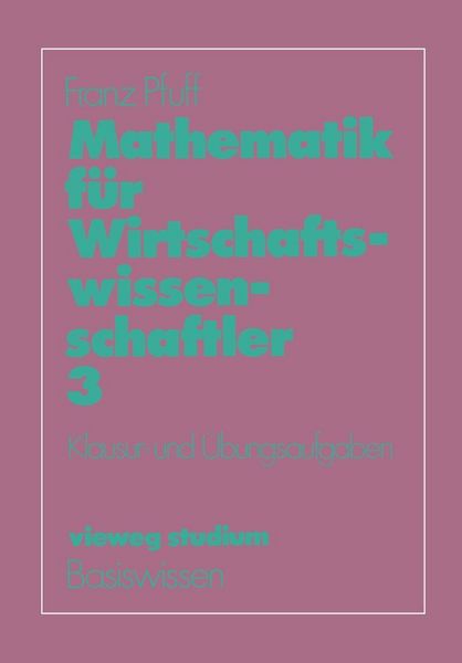 Produktbild: Mathematik f&uuml;r Wirtschaftswissenschaftler