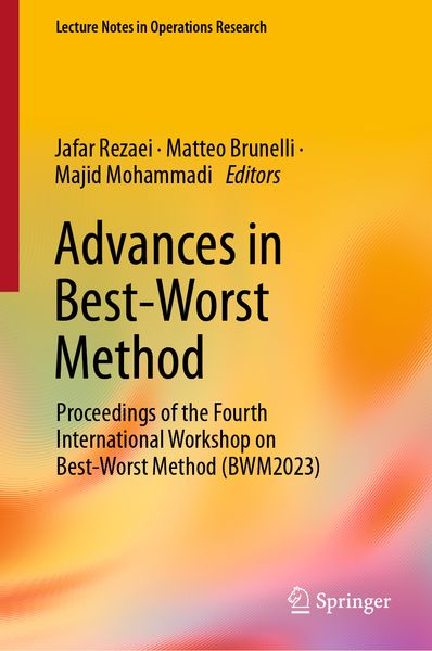 Produktbild: Advances in Best-Worst Method