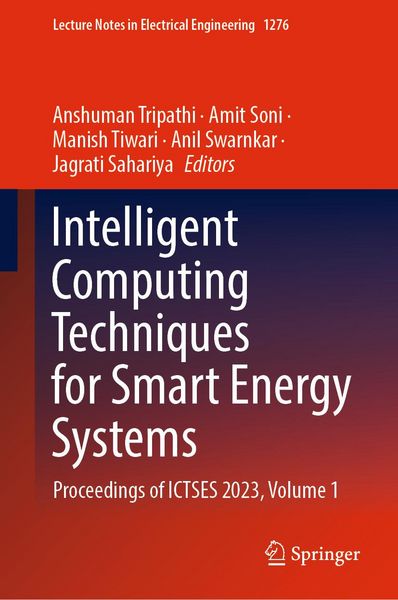 Produktbild: Intelligent Computing Techniques for Smart Energy Systems