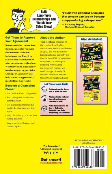 Produktbild: Sales Closing for Dummies