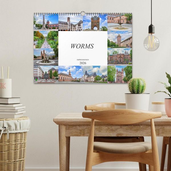Produktbild: Worms Impressionen (Wandkalender 2026 DIN A3 quer), CALVENDO Monatskalender