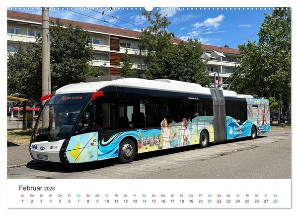 Produktbild: Omnibusse im Fokus (Wandkalender 2026 DIN A2 quer), CALVENDO Monatskalender