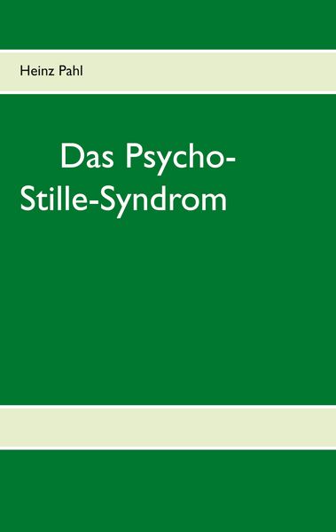 Produktbild: Das Psycho-Stille-Syndrom