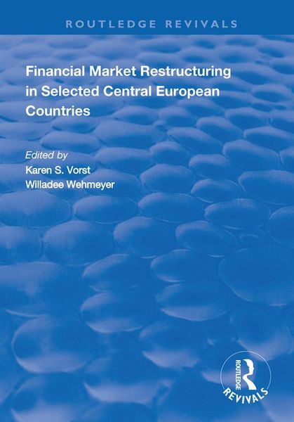 Produktbild: Financial Market Restructuring in Selected Central European Countries