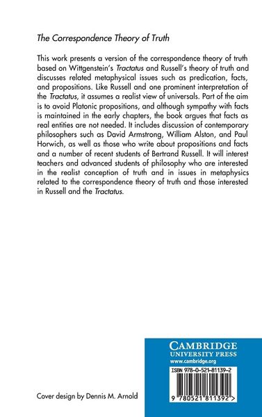 Produktbild: The Correspondence Theory of Truth