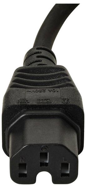 Produktbild: Sygonix SY-7154356 Strom Anschlusskabel Schwarz 1.80m