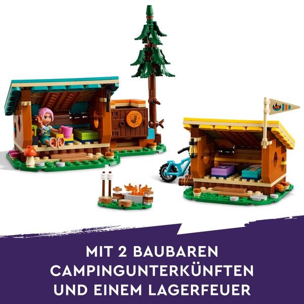 Produktbild: LEGO Friends Gemütliche Hütten im Abenteuercamp, Natur-Spielset 42624