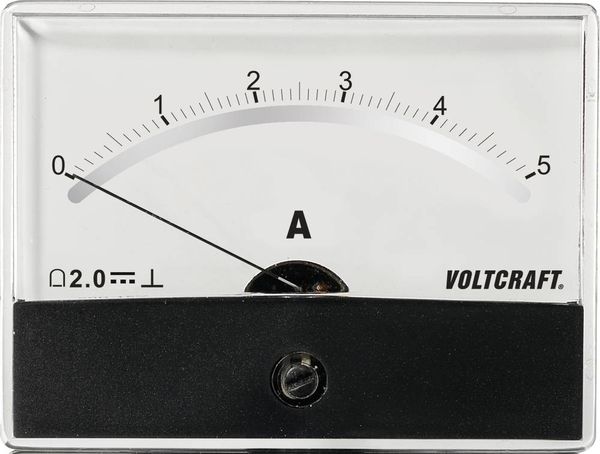 Produktbild: VOLTCRAFT AM-86X65/5A/DC AM-86X65/5A/DC Einbau-Messger&auml;t AM-86X65/5A/DC Drehspule